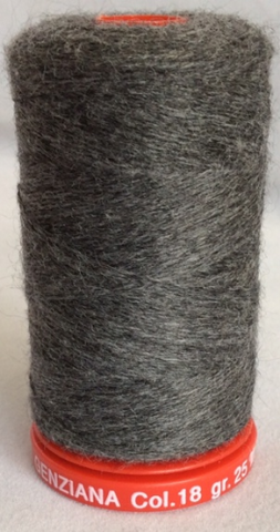 Genziana Wool Thread - Charcoal 018