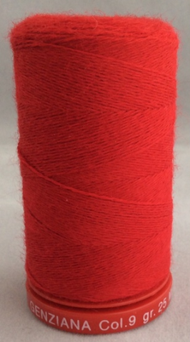 Genziana Wool Thread - Christmas Red 009