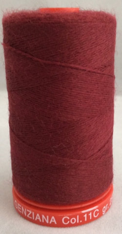 Genziana Wool Thread - Burgundy 011c