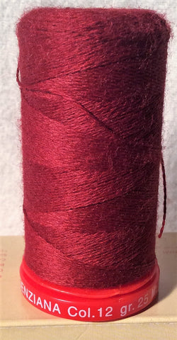 Genziana Wool Thread - Wine Red 012