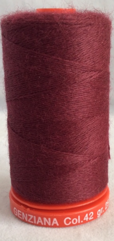 Genziana Wool Thread - Dark Wine 042