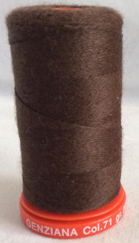 Genziana Wool Thread - Dark Chocolate 071