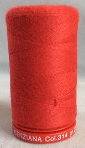 Genziana Wool Thread - Fire Red 314