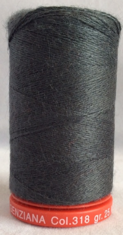 Genziana Wool Thread - Dark Army Green 318