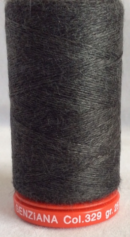 Genziana Wool Thread - Charcoal Grey 329