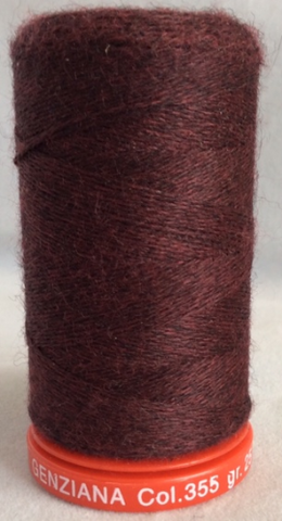 Genziana Wool Thread - Dark Maroon 355