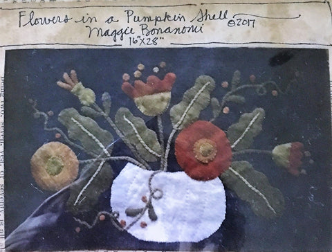 Flowers in a Pumpkin Shell Pattern